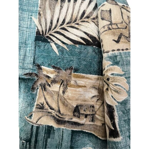 Bishop St Apparel Men's Tropical Hawaiian Collared Buttoned Shirt Size 3XL - Picture 4 of 12